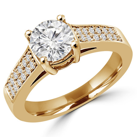 Gold Diamond Ring//24k Gold Diamond Ring//diamond Engagement Ring//22k Gold  Engagement//artisan Diamond Ring//boho Engagement Ring - Etsy